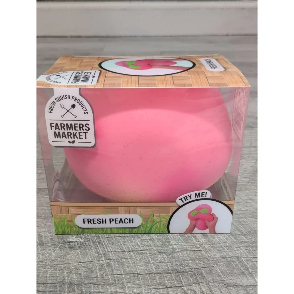 Sunny Days Squeezy Peach Jumbo Squishy Viral Sensory Fidget Stress Toy NEW